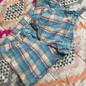 Plaid shorts